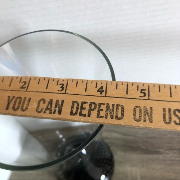 Vtg Hand Blown Glass Vase with Black Base with Controlled Bubbles - Picture 8 of 16